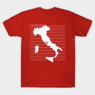 Rome City Map T-Shirt